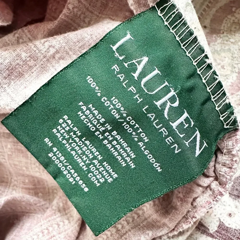 Ralph Lauren Vtg Orsen Carrot Paisley Full Queen Duvet Cover 2 Pillow Shams Set